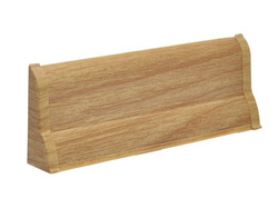 2m Fussleiste 62mm EICHE NORD Fußleiste Leiste Sockelleiste Laminatleiste Bodenleiste PVC + Montagematerial GRATIS