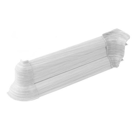 2,5m Fussleiste 52mm SILBER Fußleiste Leiste Sockelleiste Laminatleiste Bodenleiste + Montagematerial GRATIS