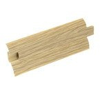 2m Fussleiste 52mm EICHE HELL Fußleiste Leiste Sockelleiste Laminatleiste Bodenleiste PVC + Montagematerial GRATIS