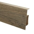 2m Fussleiste 75mm DEVENPORT Fußleiste Leiste Sockelleiste Laminatleiste Bodenleiste PVC + Montagematerial GRATIS