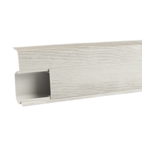 2m Fussleiste 55mm EICHE NIKE Fußleiste Leiste Sockelleiste Laminatleiste Bodenleiste PVC + Montagematerial GRATIS