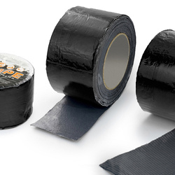 Butylband DACHDECKERBAND Abdichtband Selbstklebendes Reparaturband Dichtband 75mm SCHWARZ