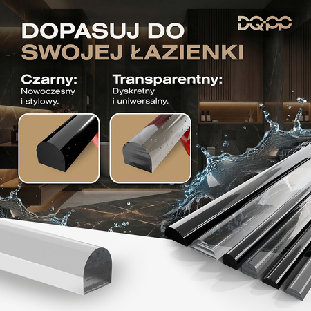 Selbstklebende Acryl-Duschschwelle 5×10 mm – Transparent