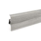 2m Fussleiste 62mm EICHE CHILLOUT Fußleiste Leiste Sockelleiste Laminatleiste Bodenleiste PVC + Montagematerial GRATIS