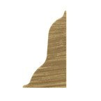 52mm Endstück Rechts EICHE HELL 1 Stk.