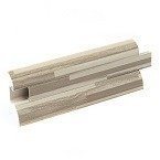 2m Fussleiste 52mm MOSAIK HELL Fußleiste Leiste Sockelleiste Laminatleiste Bodenleiste PVC + Montagematerial GRATIS