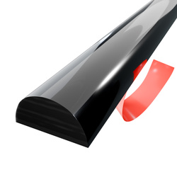 Selbstklebende Acryl-Duschschwelle 10×20 mm – Schwarz