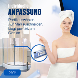 Magnetdichtung Dichtung Transparent Duschtürdichtung 6mm 8mm