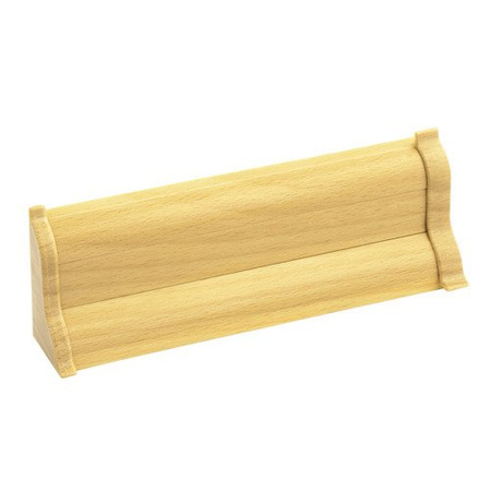 2,5m Fussleiste 52mm BUCHE GOLD Fußleiste Leiste Sockelleiste Laminatleiste Bodenleiste + Montagematerial GRATIS