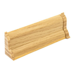2,5m Fussleiste 52mm EICHE GOLD Fußleiste Leiste Sockelleiste Laminatleiste Bodenleiste + Montagematerial GRATIS