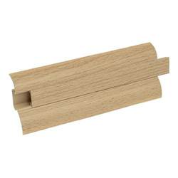 2,5m Fussleiste 52mm BUCHE Fußleiste Leiste Sockelleiste Laminatleiste Bodenleiste + Montagematerial GRATIS