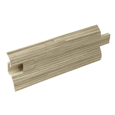 2,5m Fussleiste 52mm SCHILFROHR HELL Fußleiste Leiste Sockelleiste Laminatleiste Bodenleiste + Montagematerial GRATIS