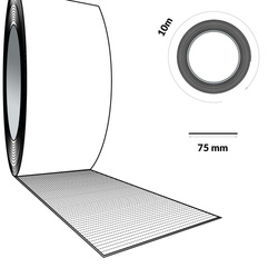 Butylband DACHDECKERBAND Abdichtband Selbstklebendes Reparaturband Dichtband 75mm ALUMINIUM