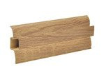 2m Fussleiste 62mm EICHE DORIAN Fußleiste Leiste Sockelleiste Laminatleiste Bodenleiste PVC + Montagematerial GRATIS