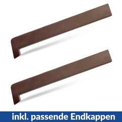 Fensterbank Fensterbrett für den Innenbereich PVC Tiefe 35cm NUSS + Endkappen GRATIS!