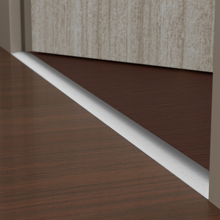 Übergangsprofil Rund 1,80cm 30mm Mit Klebeband SILBER