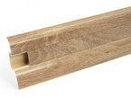 2m Fussleiste 62mm EICHE ALT Fußleiste Leiste Sockelleiste Laminatleiste Bodenleiste PVC + Montagematerial GRATIS
