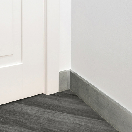 Fussleiste 2,2m Kunststoff Geschäumtes PVC Korsika Stein