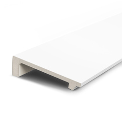 Karnis-Abdeckleiste 10 cm Weiß 2 m