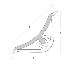 2m+1m Abschlussleiste aus Aluminium 13mm