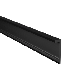 Karnis-Abdeckleiste 10 cm Schwarz 2 m