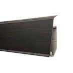 2,5m Fussleiste PVC 70mm Wenge + Montagematerial Gratis