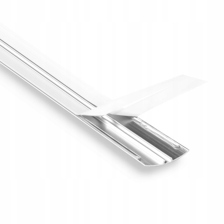 Übergangsprofil Rund 1,80cm 30mm Mit Klebeband SILBER