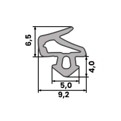 Fensterdichtung S-1251 Schwarz Salamander PVC Kunststofffenster Dichtung