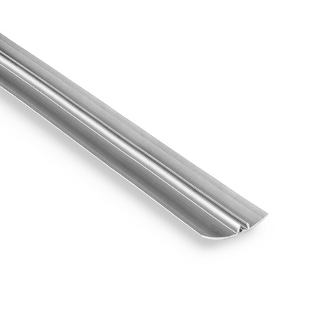Übergangsprofil Rund 1,80cm 30mm Mit Klebeband SILBER