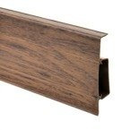 2,5m Fussleiste PVC 75mm Oliven Amazonen + Montagematerial Gratis