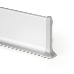 2m Fussleiste aus Aluminium 100mm