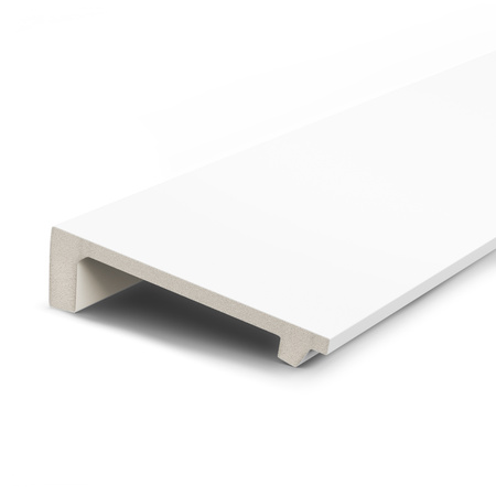 Karnis-Abdeckleiste 15 cm Weiß 2 m