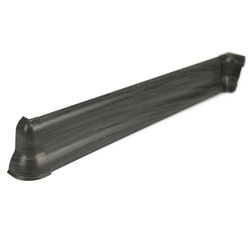 2,5m Fussleiste PVC 62mm See-Eiche + Montagematerial Gratis