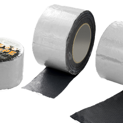 Butylband DACHDECKERBAND Abdichtband Selbstklebendes Reparaturband Dichtband 75mm ALUMINIUM