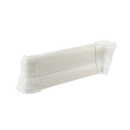 2,5m Fussleiste PVC 62mm Kieferweiss + Montagematerial Gratis