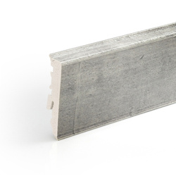 Fussleiste 2,2m Kunststoff Geschäumtes PVC Goth Clear