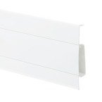 5cm Muster Fussleiste 75mm WEISS