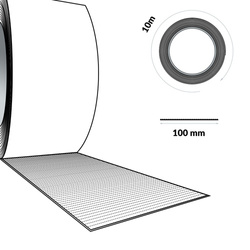 Butylband DACHDECKERBAND Abdichtband Selbstklebendes Reparaturband Dichtband 100mm ZIEGELROT
