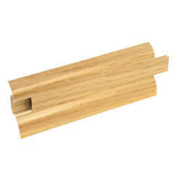 2,5m Fussleiste 52mm EICHE GOLD Fußleiste Leiste Sockelleiste Laminatleiste Bodenleiste + Montagematerial GRATIS