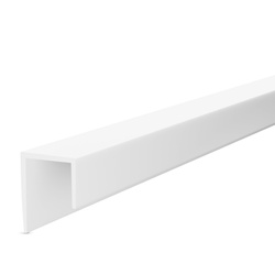 Winkelprofil Winkelleiste PVC 20x20 SILBER 2m