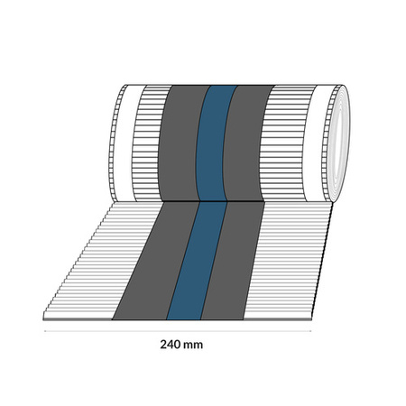 Firstband Firstrolle Dachfirst Gratrolle First xRoll 5mb Breite 240mm RAL 3011 KIRSCHE