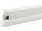 2m Fussleiste 62mm ESCHE GRAU Fußleiste Leiste Sockelleiste Laminatleiste Bodenleiste PVC + Montagematerial GRATIS