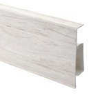 2m Fussleiste Fußleiste Leiste Sockelleiste Laminatleiste Bodenleiste PVC 75mm BERGKLON + Montagematerial GRATIS