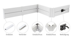 1,5m Sockelblende Küche Einbauküche Küchensockel Modern Sockel 100mm PCV ALUMINIUM SATIN