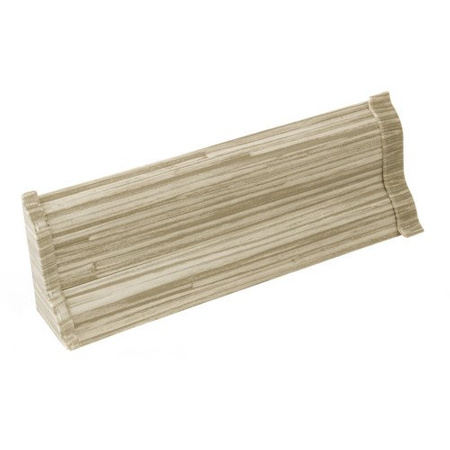 2,5m Fussleiste 52mm SCHILFROHR HELL Fußleiste Leiste Sockelleiste Laminatleiste Bodenleiste + Montagematerial GRATIS