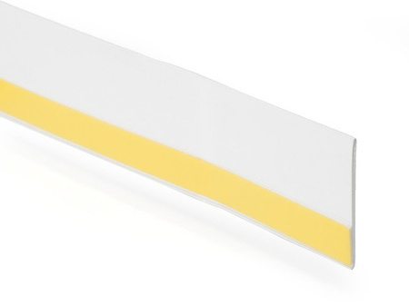 Fensterleiste 50mm x 1,5mm Weiß selbstklebend Flachleiste Abdeckleiste Kunststoffleiste