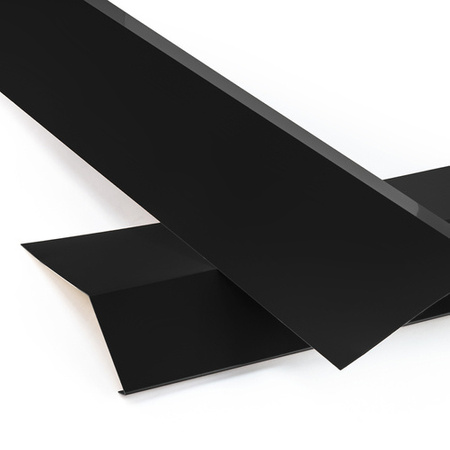 Traufblech mit Polyesterlack PLUS 1m SCHWARZ