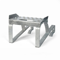 Dachtritt Einzeltritt Steigtritt Breit Einstellbar 25cm Komplett Tritt SILBER