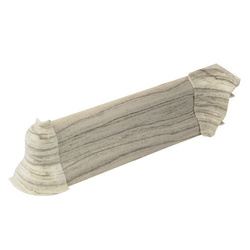 2m Fussleiste 52mm KIEFER GEBLEICHT Fußleiste Leiste Sockelleiste Laminatleiste Bodenleiste PVC + Montagematerial GRATIS