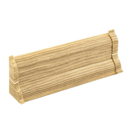 2,5m Fussleiste 52mm EICHE NATURLICH Fußleiste Leiste Sockelleiste Laminatleiste Bodenleiste + Montagematerial GRATIS